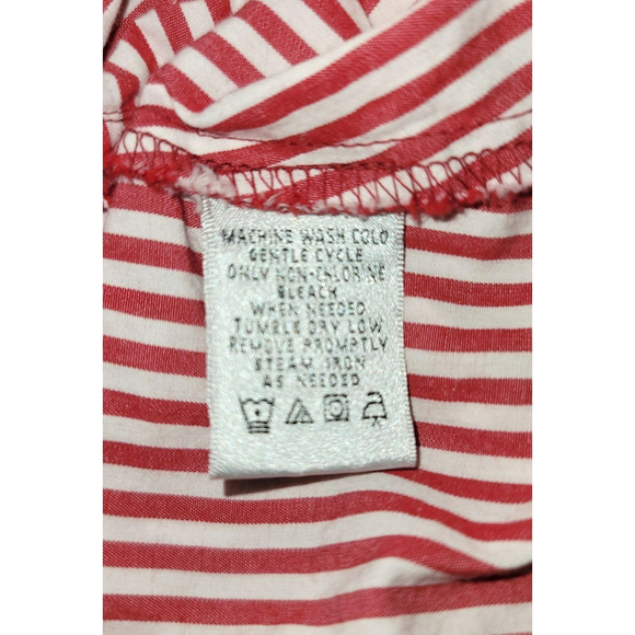 Vintage Nine & Co. Red & White Candy Striped Cropped Lightweight Blazer - Picture 10 of 10